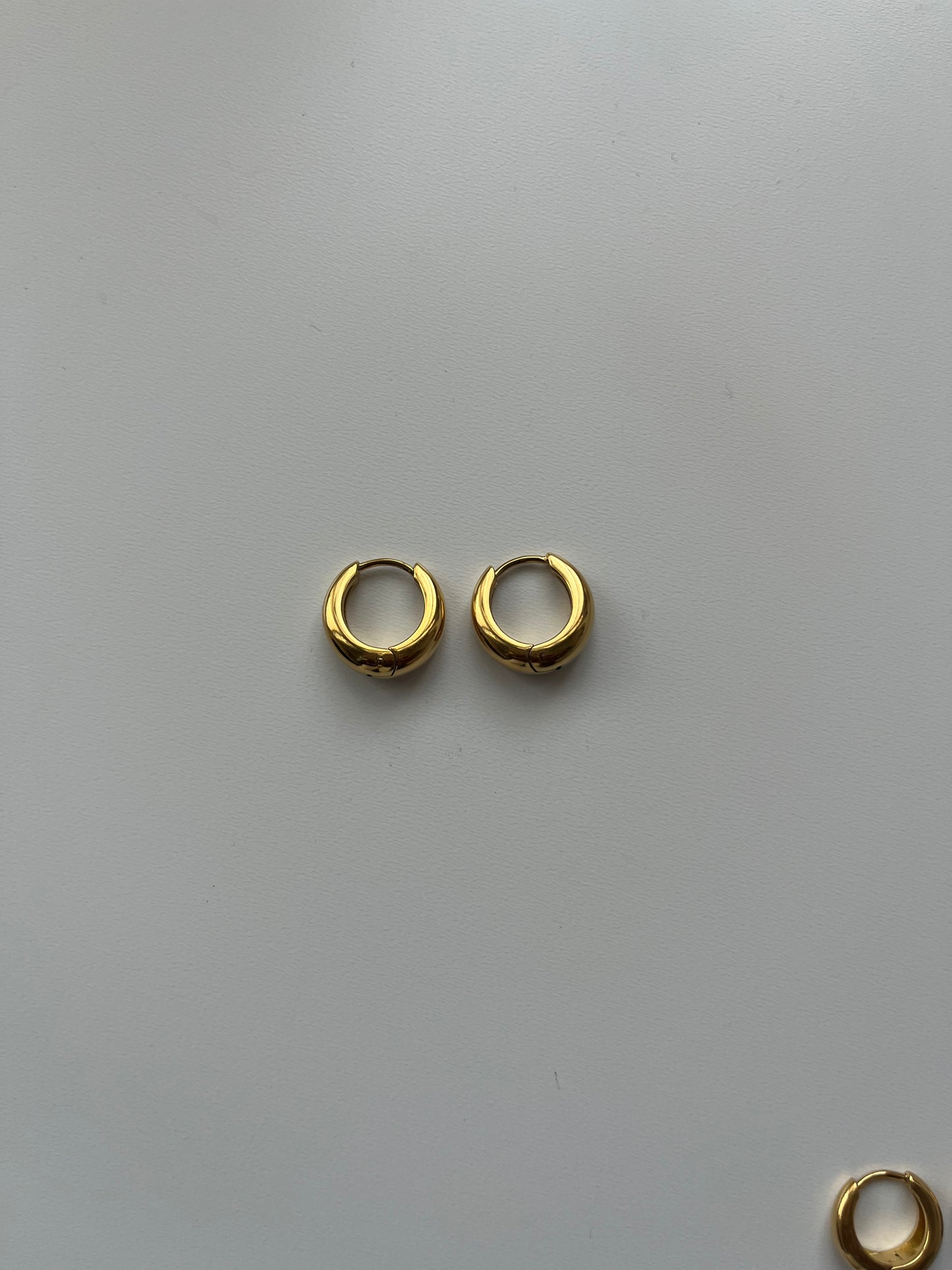 cerchio  Semplice  oro - Orecchino  - Acciaio inossidabile