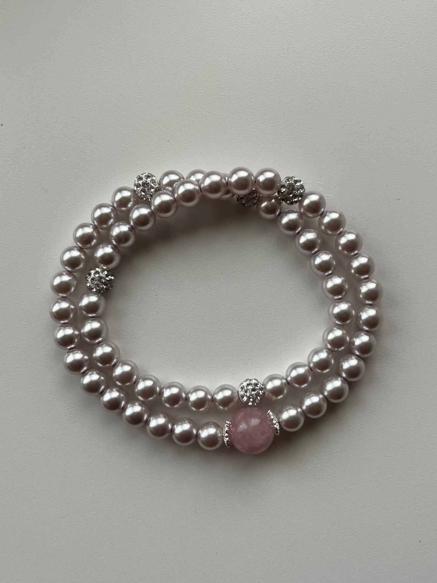 Doppio Perle- Bracciale - Acciaio inossidabile