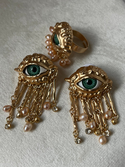 Occhio combo  - Orecchino  - Acciaio inossidabile