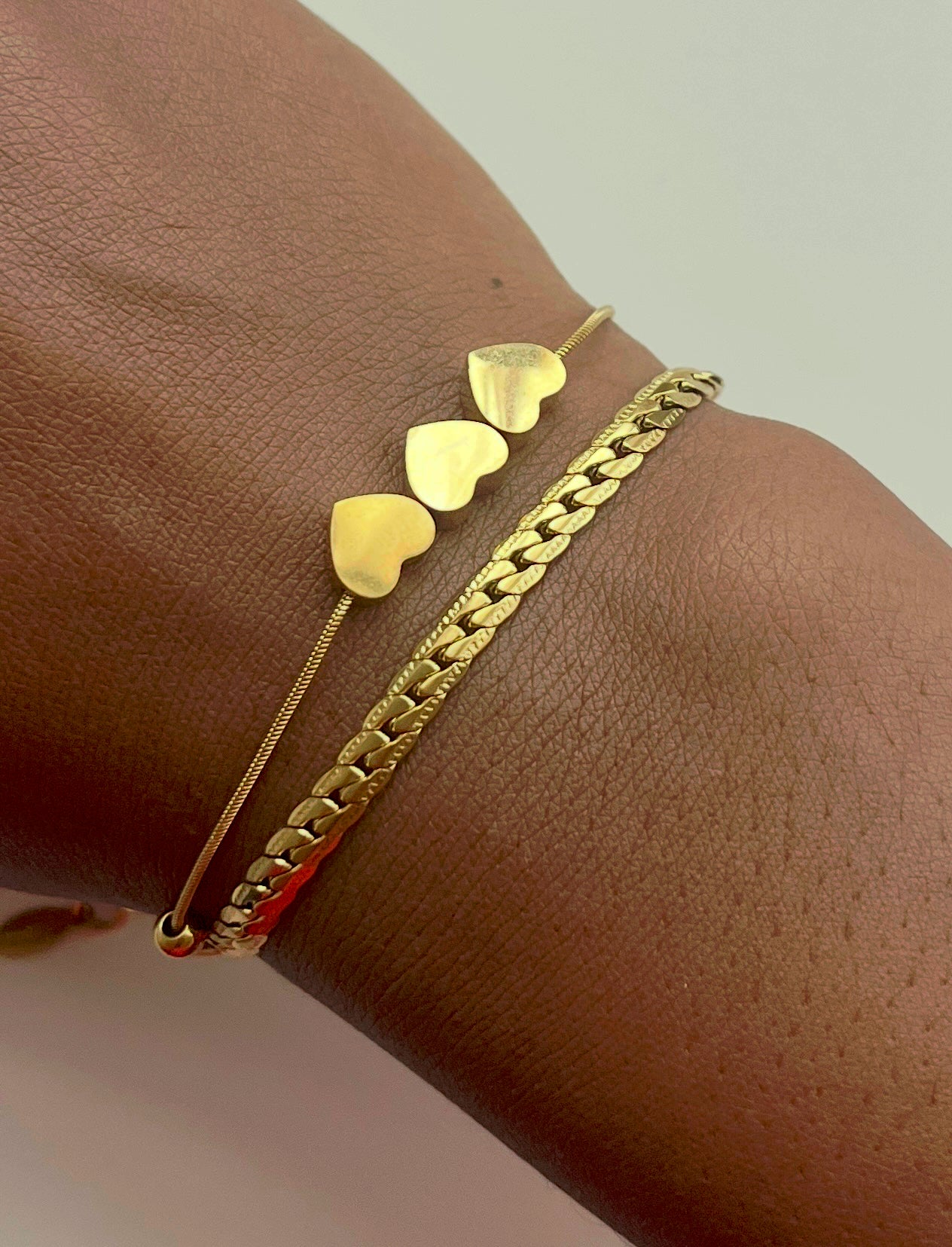 Tre cuori - Bracciale - Acciaio inossidabile