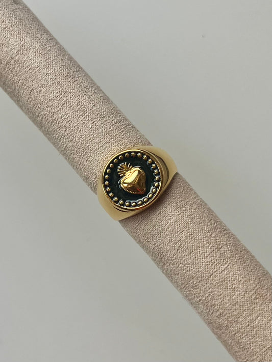 Amore scuro - Anello - acciaio inossidabile  -  regolabile