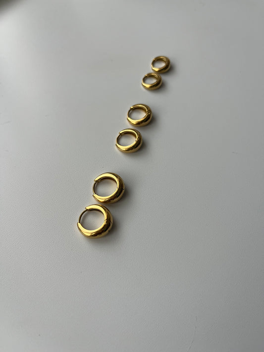 Combo cerchio -cerchio   - Orecchino  - Acciaio inossidabile