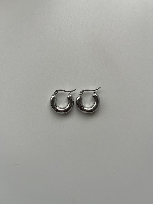 BASIC -cerchio   - Orecchino  - Acciaio inossidabile