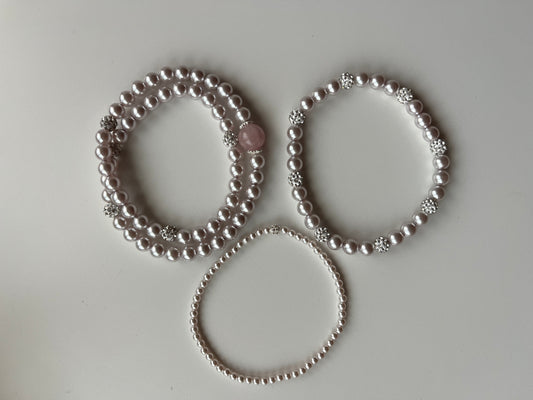 Combo Perle- Bracciale - Acciaio inossidabile