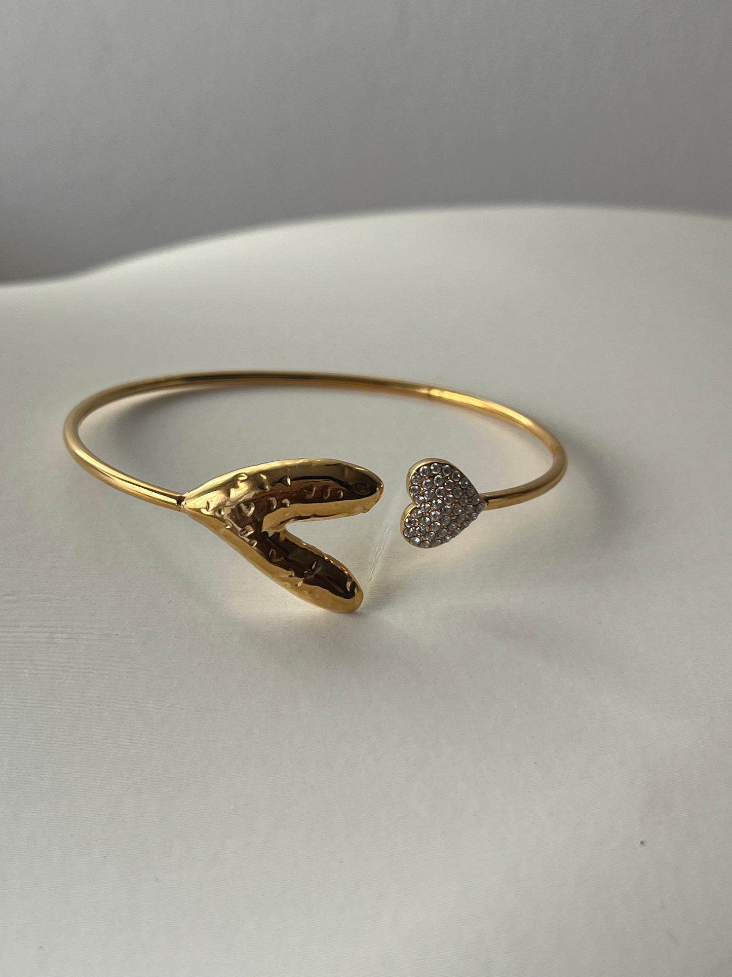 Due cuore  - Bracciale - Acciaio inossidabile