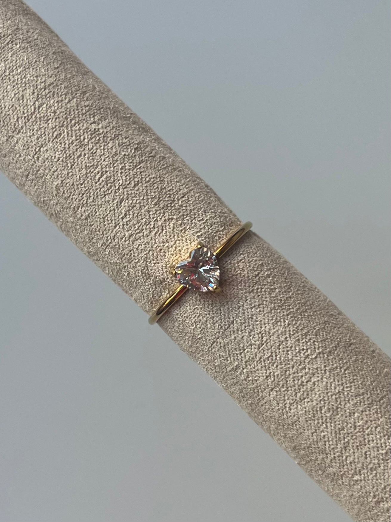 Piccolo Cuore - Anello - acciaio inossidabile  -  non regolabile