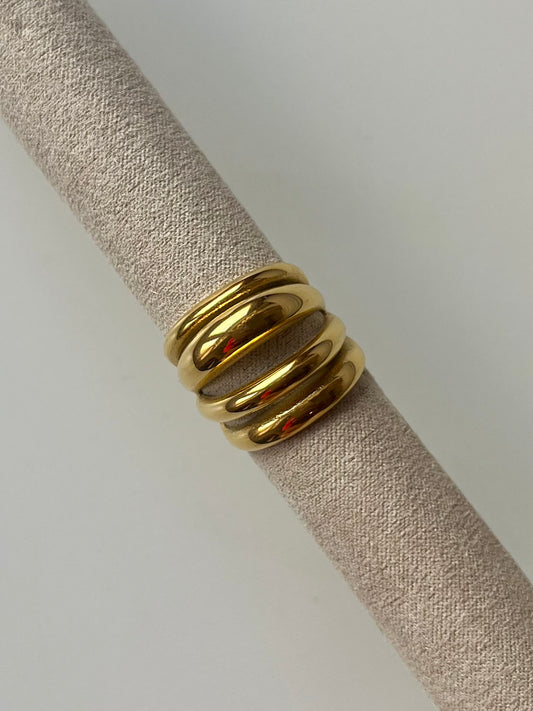 passion - Bague - acier inoxydable - réglable