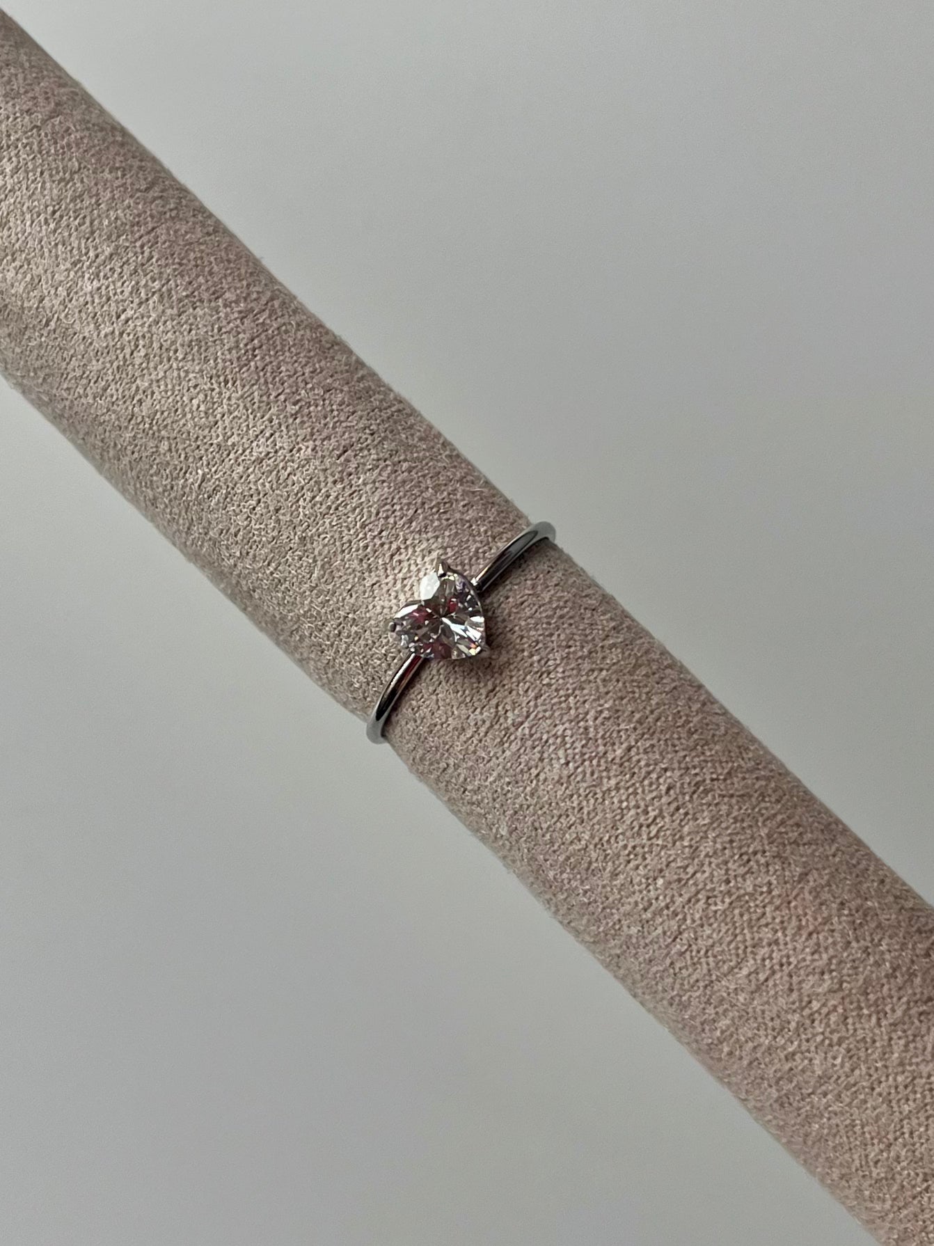 Piccolo Cuore - Anello - acciaio inossidabile  -  non regolabile